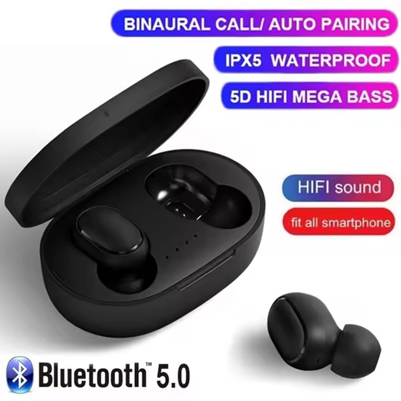 A6S TWS Earphones Wireless Blu - Bluetooth Headset On Ear ulasan dan harga