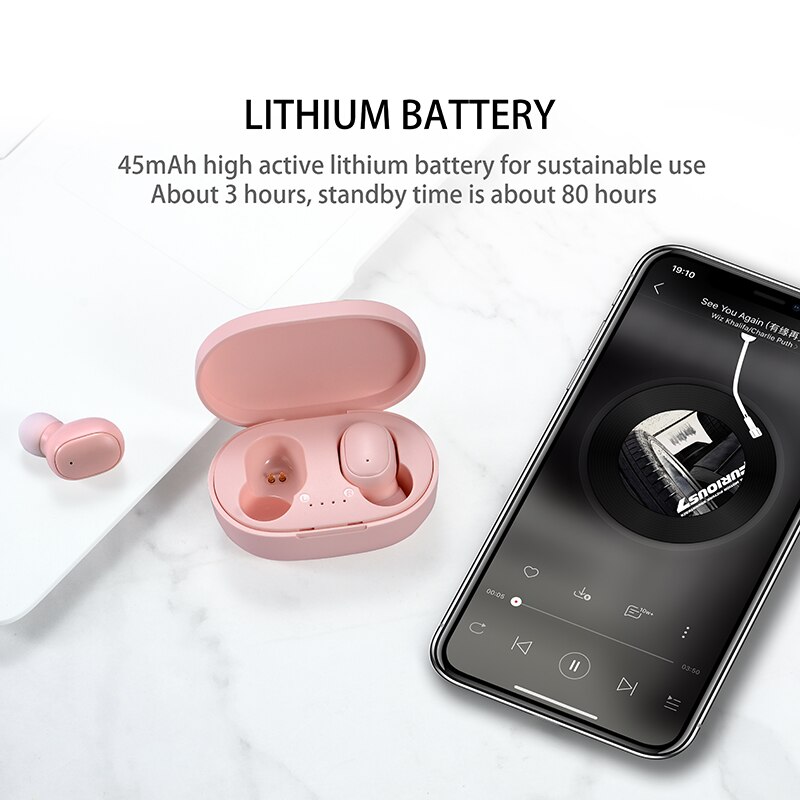 A6S TWS Earphones Wireless Blu - Bluetooth Headset On Ear ulasan dan harga