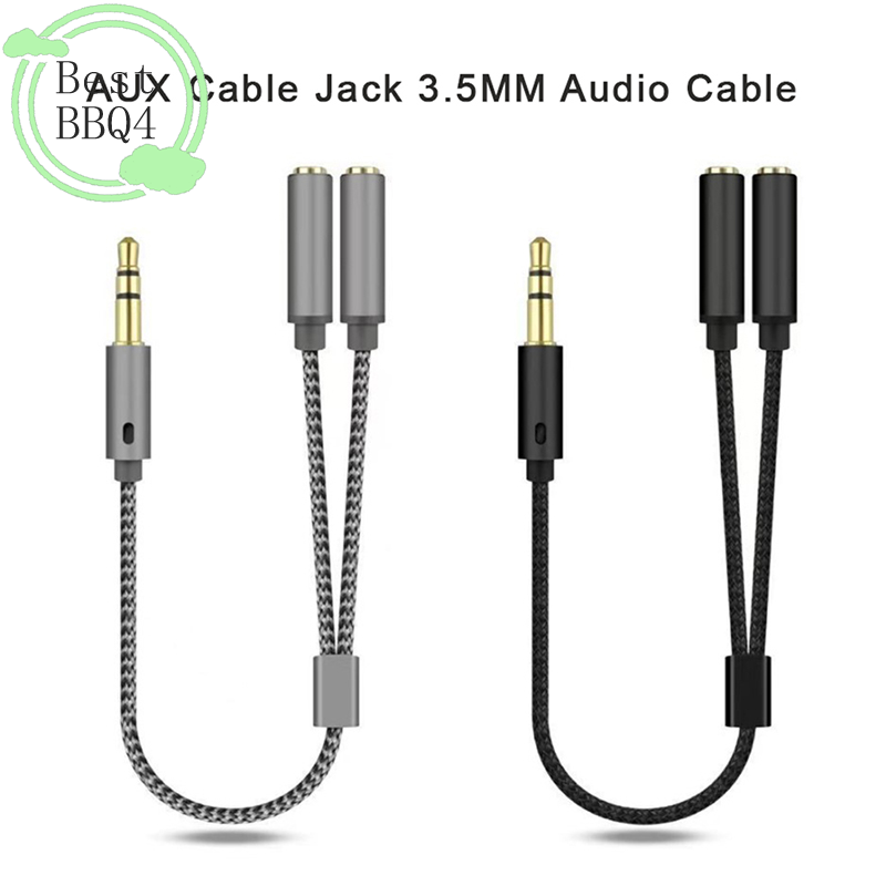 (BBQ4)AUX Cable Jack 3.5MM Aud - Earphone Splitter Jack ulasan dan harga