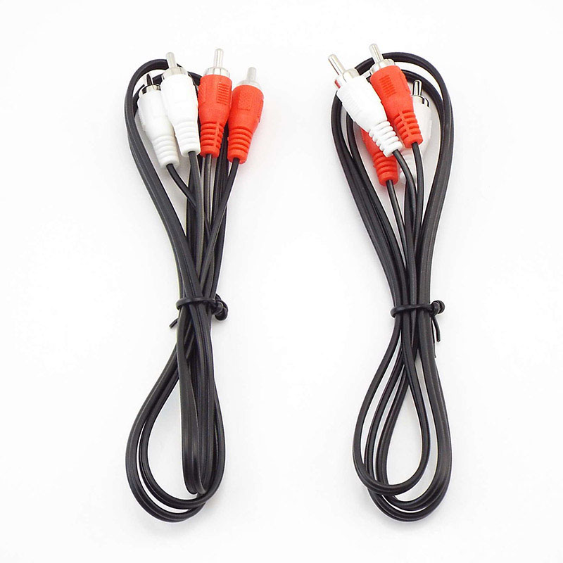 1m-5m Dual 2RCA 2 RCA Male to  - Audio Splitter Y ulasan dan harga